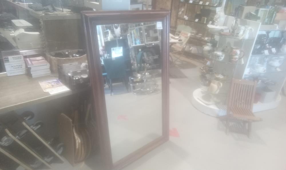 MIROIR LOUIS PHILIPPE GLACE AU MERCURE EN L'ETAT