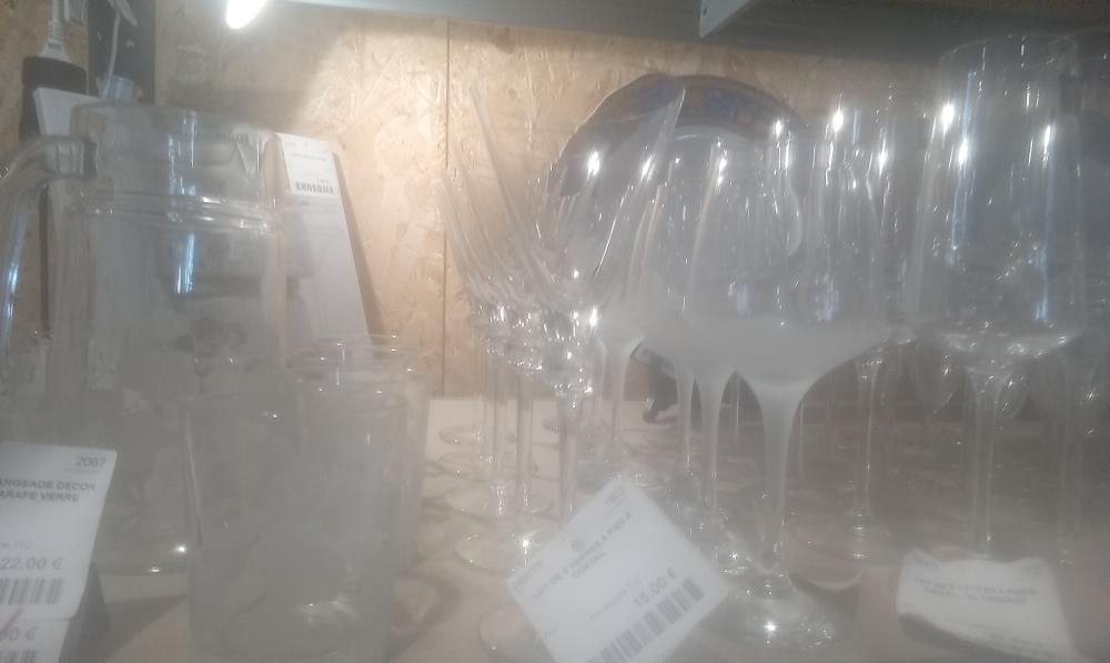 LOT DE 5 VERRES A PIED A COKTAIL