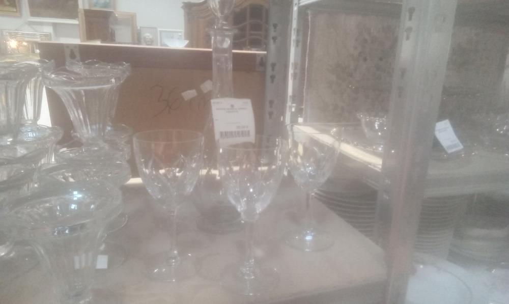 CARAFE VERRE+3 VERRES ASSORTIS