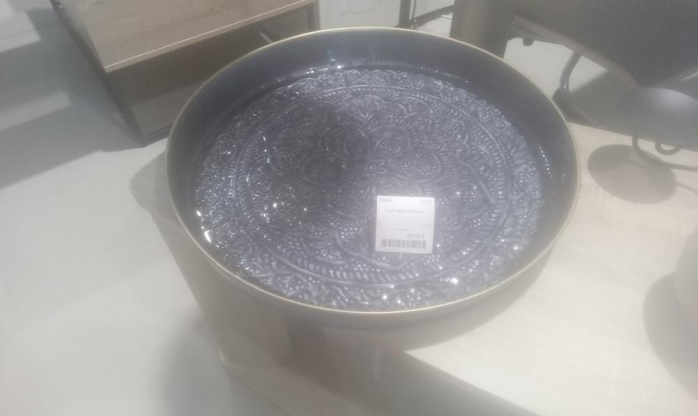 PLAT METAL GM BLEU