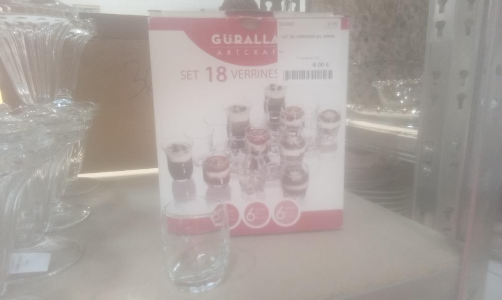 LOT DE VERRINES EN VERRE