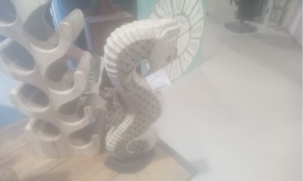 HIPOCAMPE BOIS EXOTIQUE
