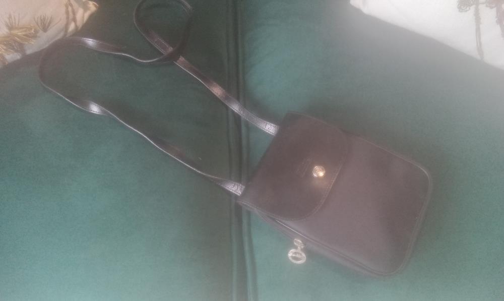 SACOCHE CUIR ET TOILE LONGCHAMP
