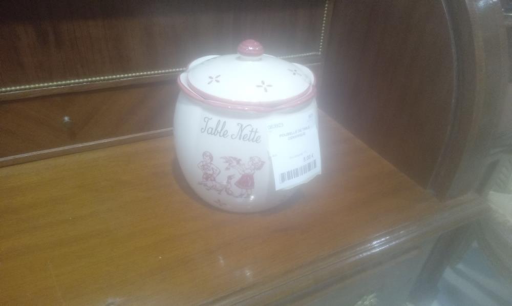 POUBELLE DE TABLE CERAMIQUE