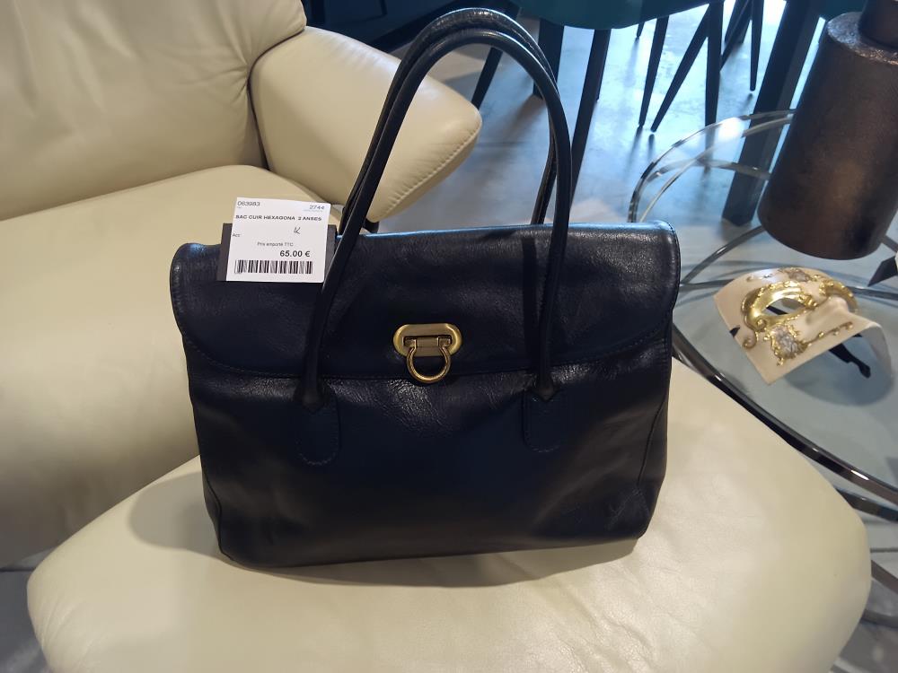 SAC CUIR HEXAGONA  2 ANSES