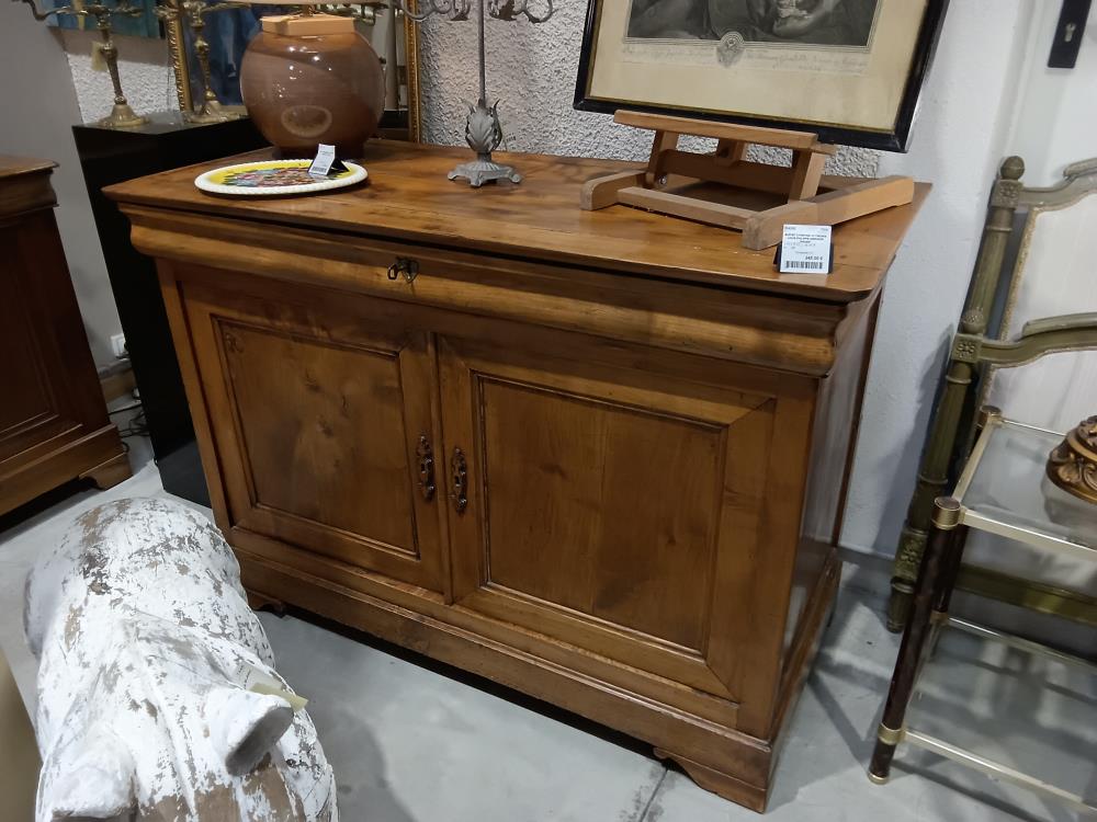 BUFFET 2 PORTES +2 TIROIRS LOUIS PHILIPPE MERISIER MASSIF