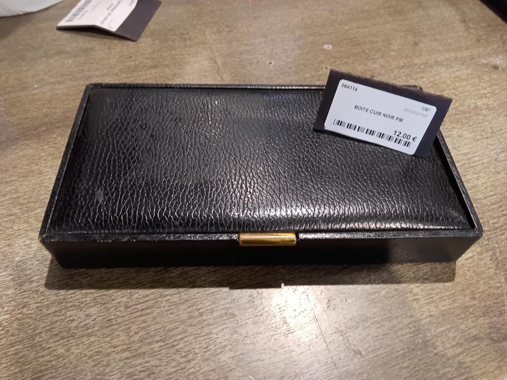 BOITE CUIR NOIR PM