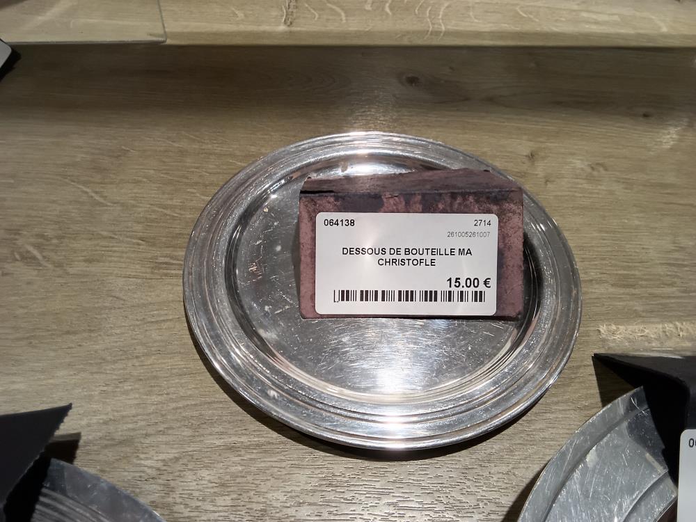 DESSOUS DE BOUTEILLE MA CHRISTOFLE