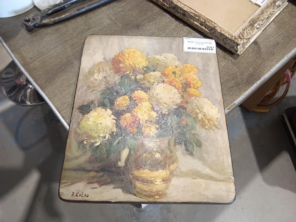 TABLEAU POT AVEC FLEUR SBG R.COLAO