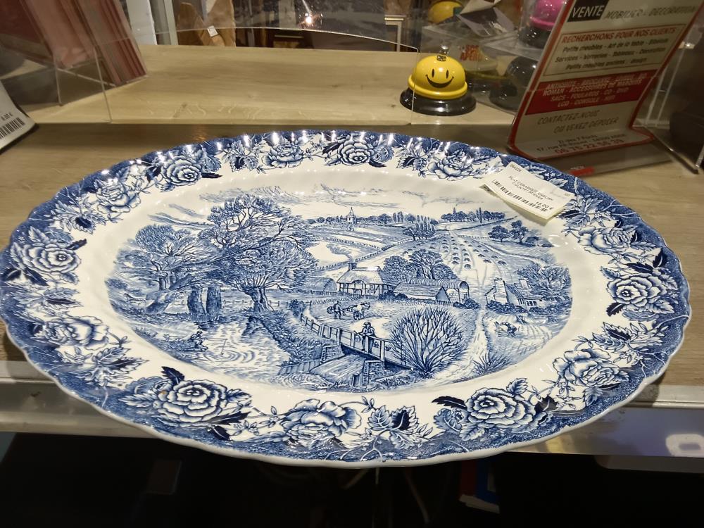 PLAT CERAMIQUE ENGLISH COUNTRY SCENES