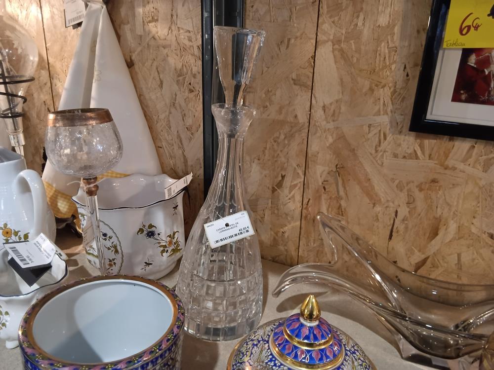 CARAFE C RISTAL DE LORRAINE+BOITE