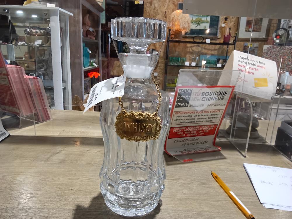 CARAFE EN CRISTAL POUR WHISKY