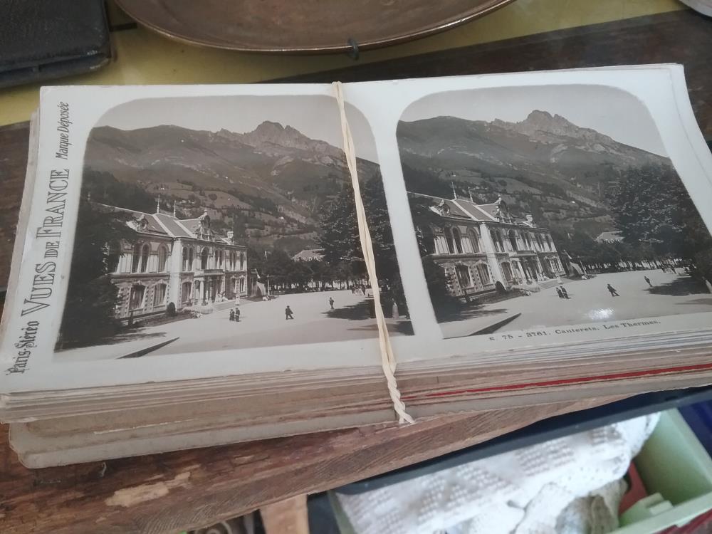 LOT CARTES STEREOSCOPE