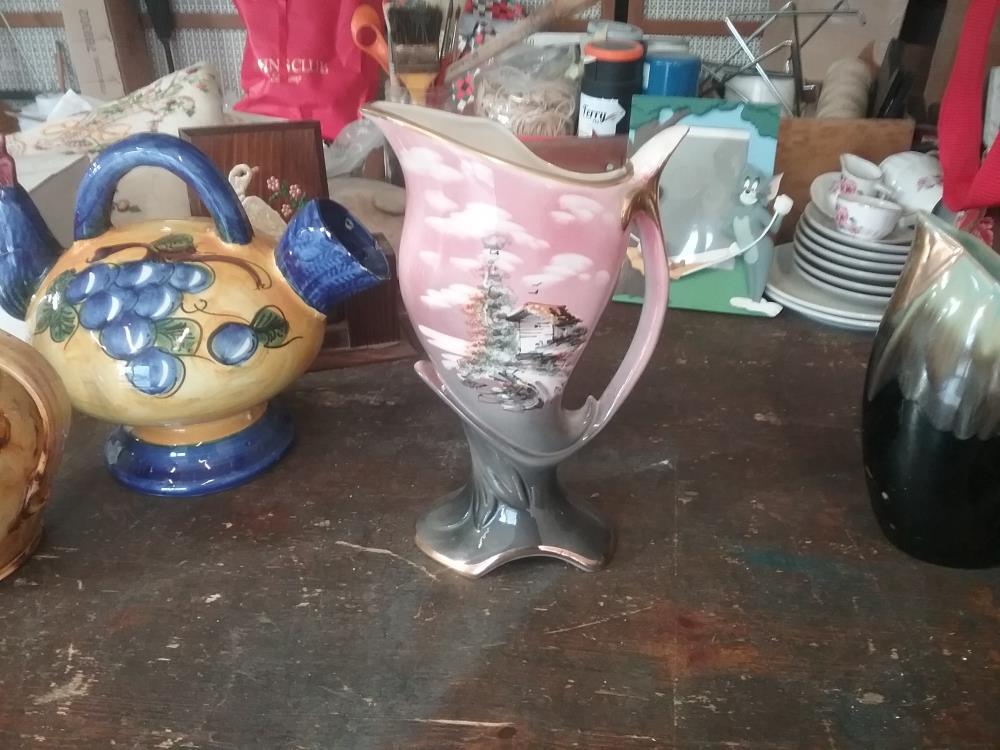 VASE DESIGN ANCIEN PEINT