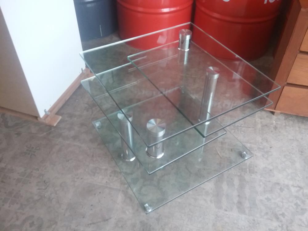 TABLE BASSE VERRE MODULABLE 