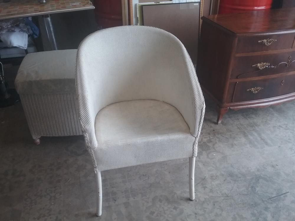 FAUTEUIL OSIER PEINT 