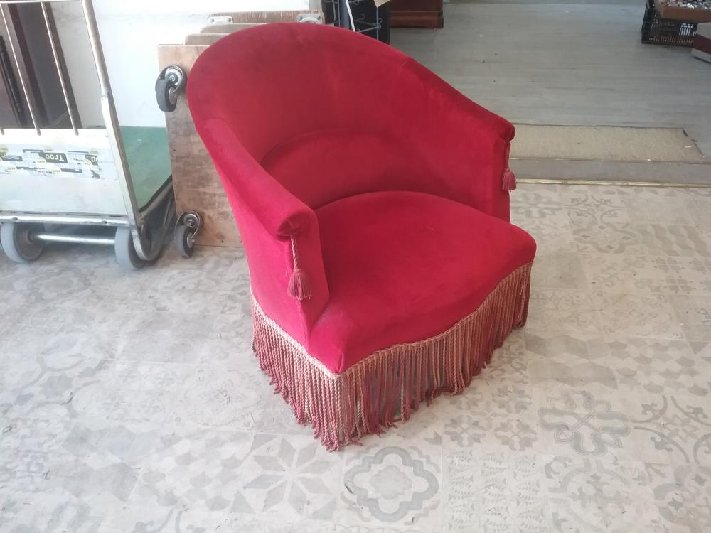 FAUTEUIL CRAPAUD ROUGE