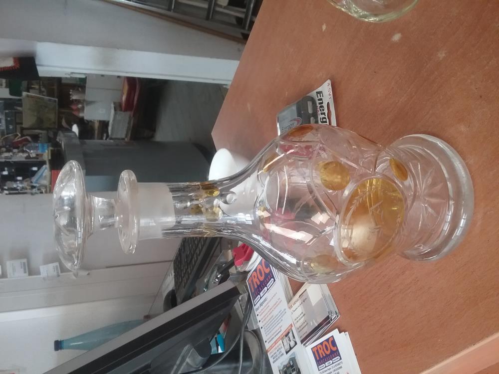 CARAFE CRISTAL MONOGRAMEE