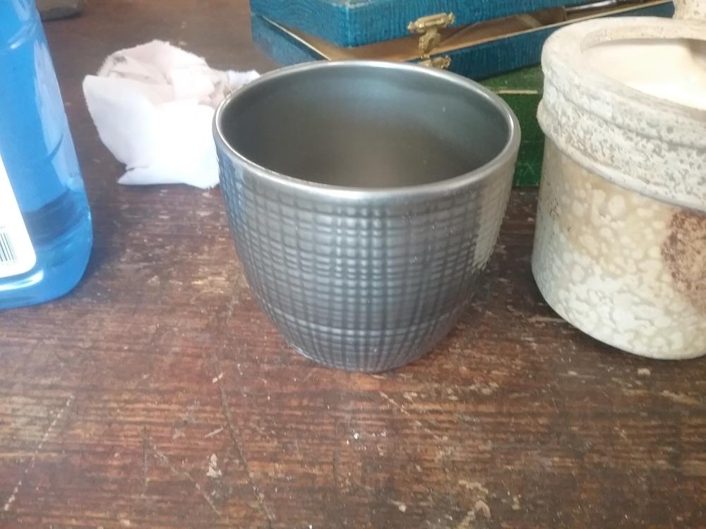 CACHE POT GRIS