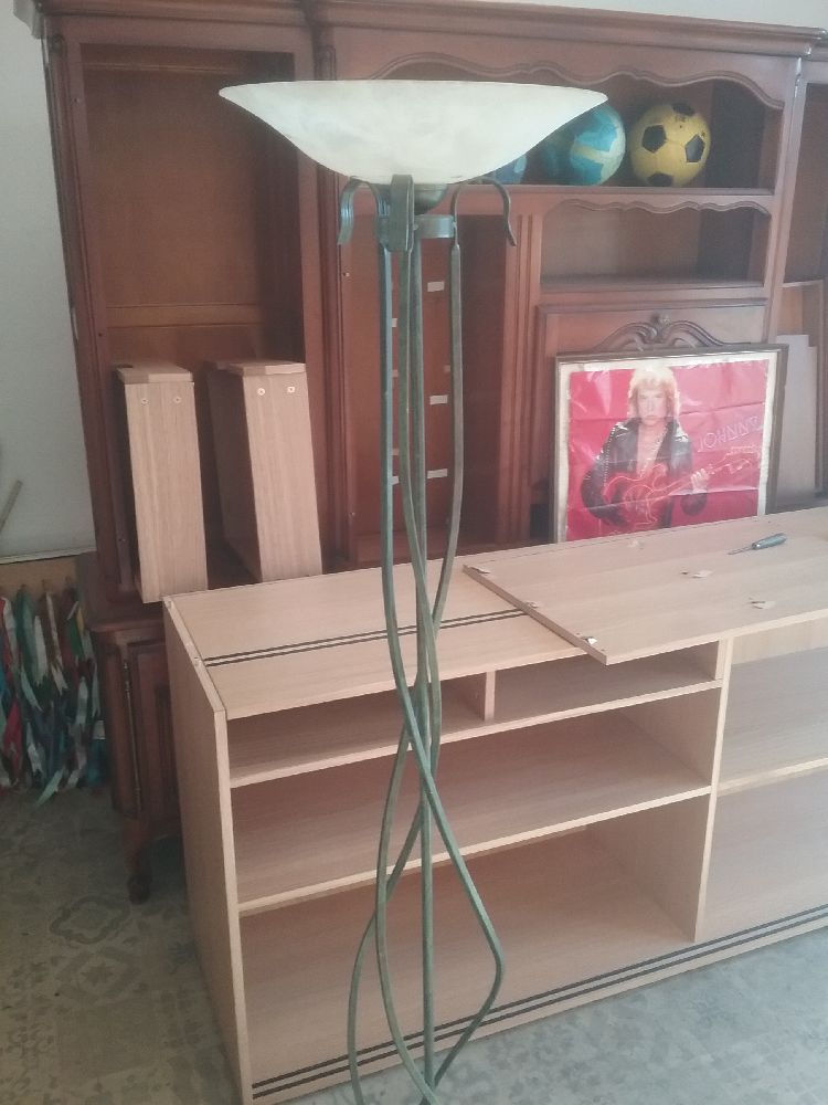 LUMINAIRE PIED TOURNE METAL 