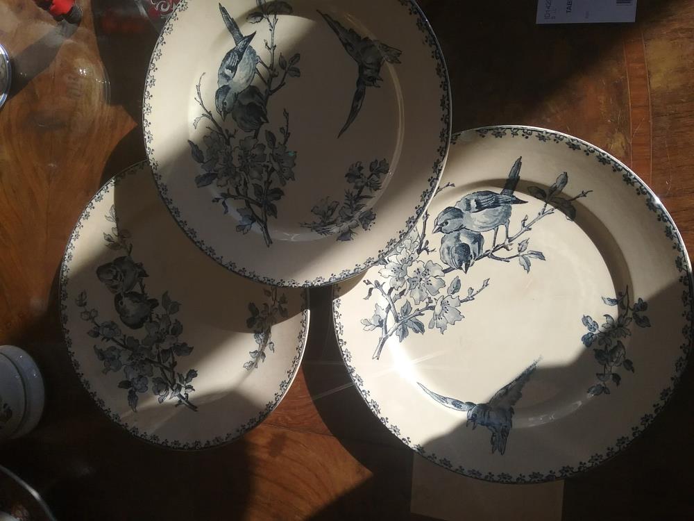 3 ASSIETTES FAVORI SARREGUEMINES