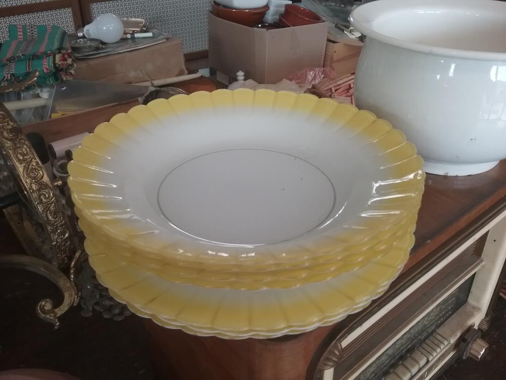 7 ASSIETTES PAQUERETTE DURALEX