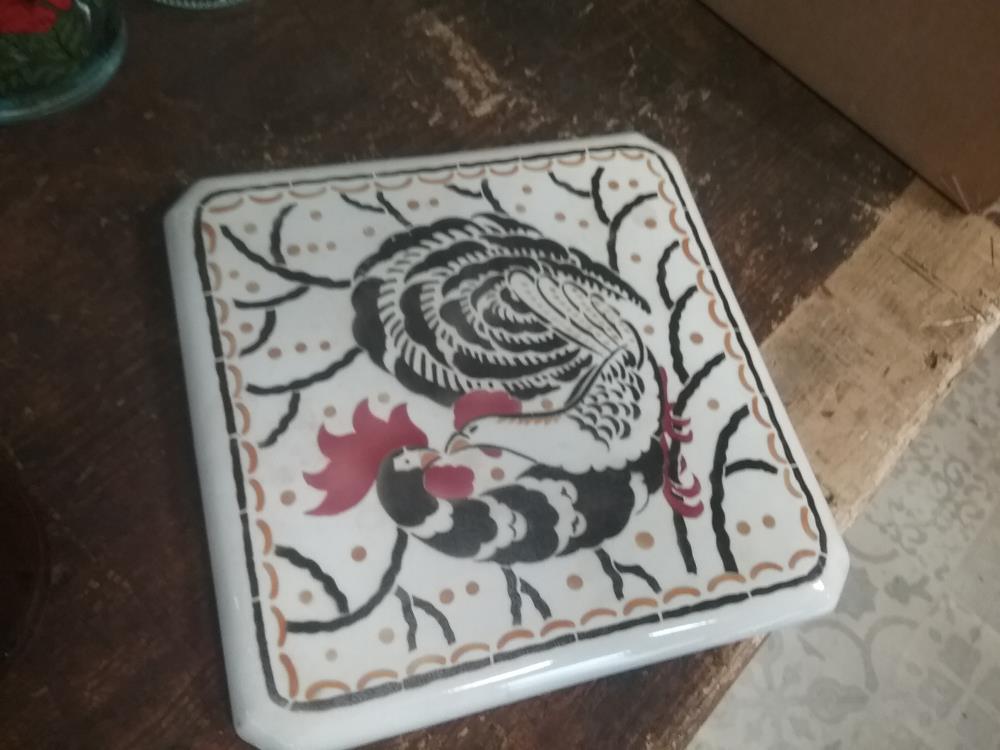 DESSOUS DE PLAT COQ LUNEVILLE