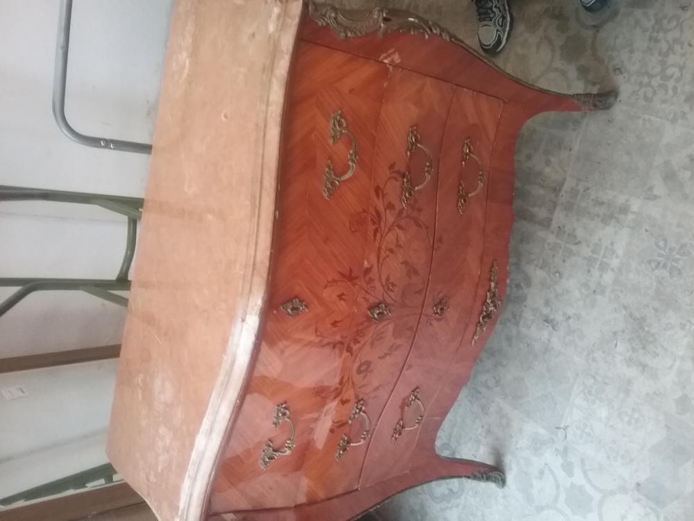 COMMODE TOMBEAU DESSUS MARBRE