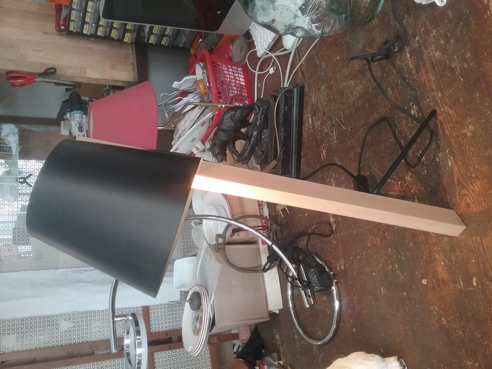 LAMPE DE BUREAU DESIGN BOIS METAL