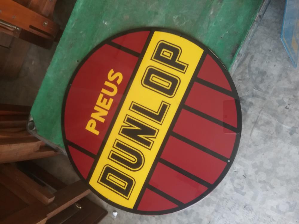 PLAQUE PEINTE DUNLOP