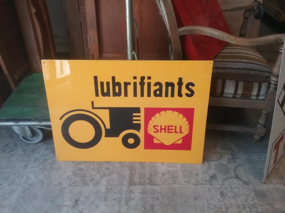 PLAQUE PEINTE TRACTEUR SHELL