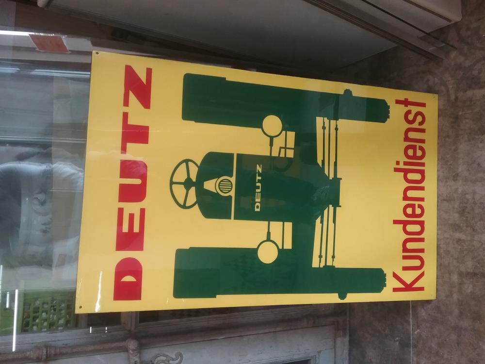 PLAQUE PEINTE DEUTZ