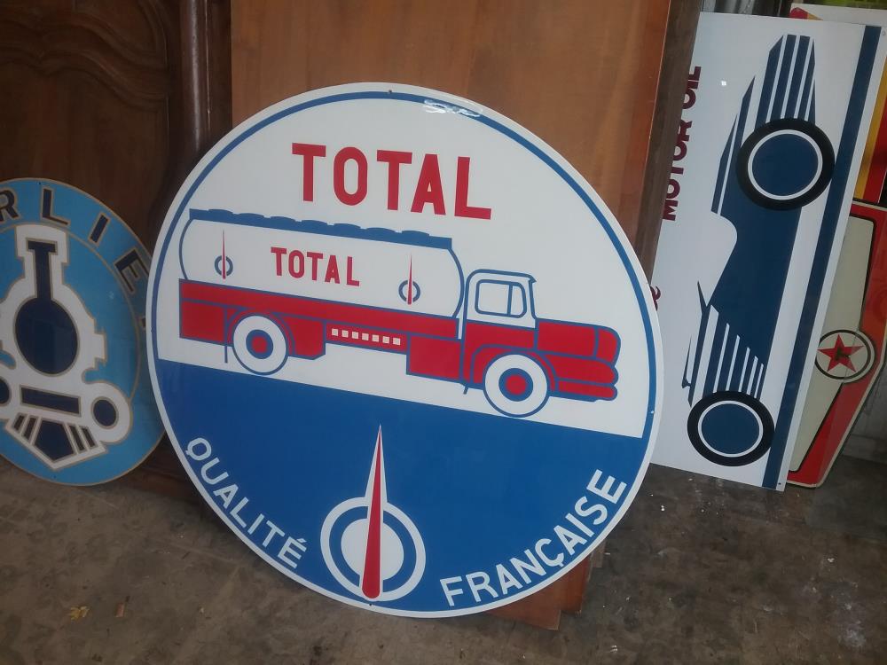 PLAQUE PEINTE RONDE TOTAL