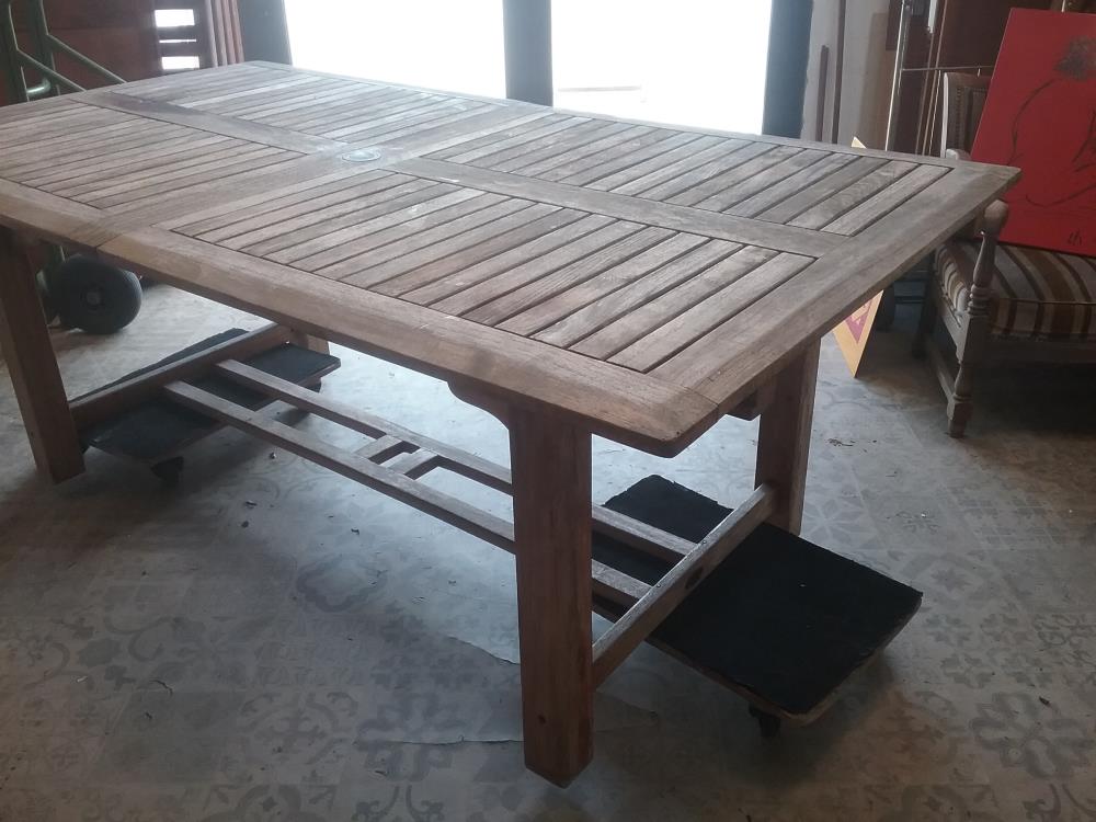 TABLE DE JARDIN TECK 2 ALL