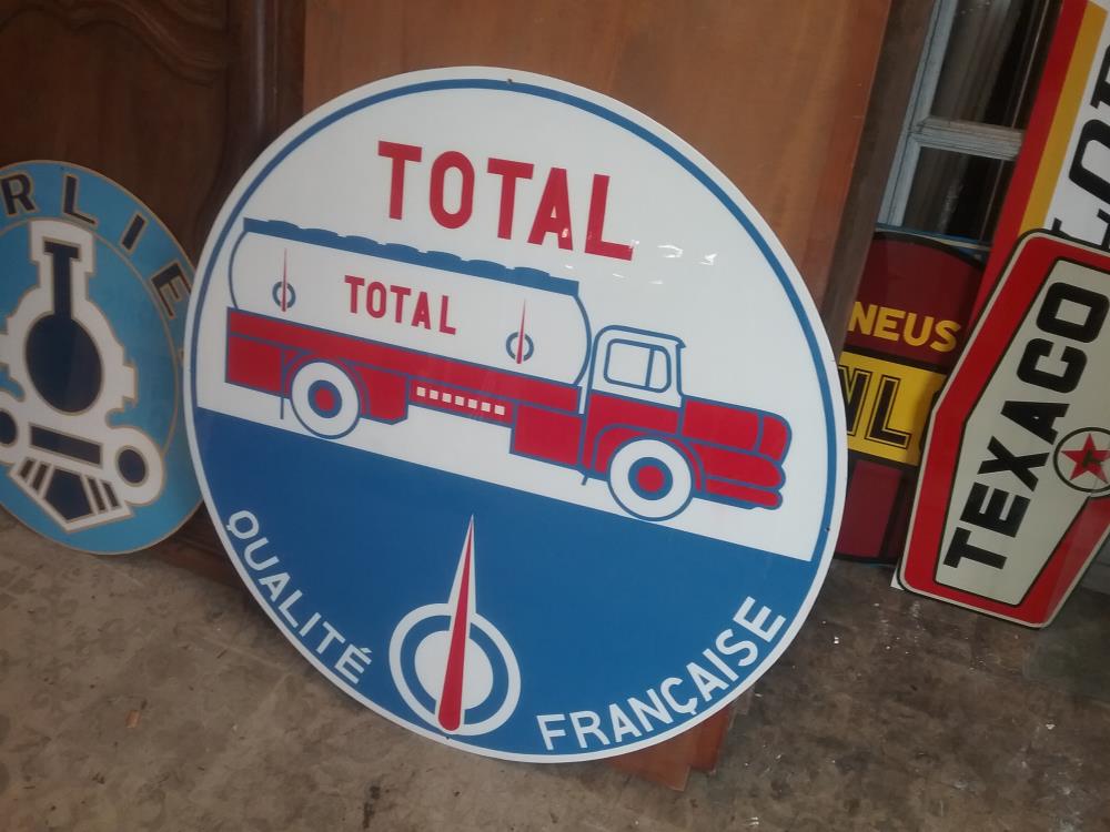 PLAQUE PEINTE RONDE TOTAL