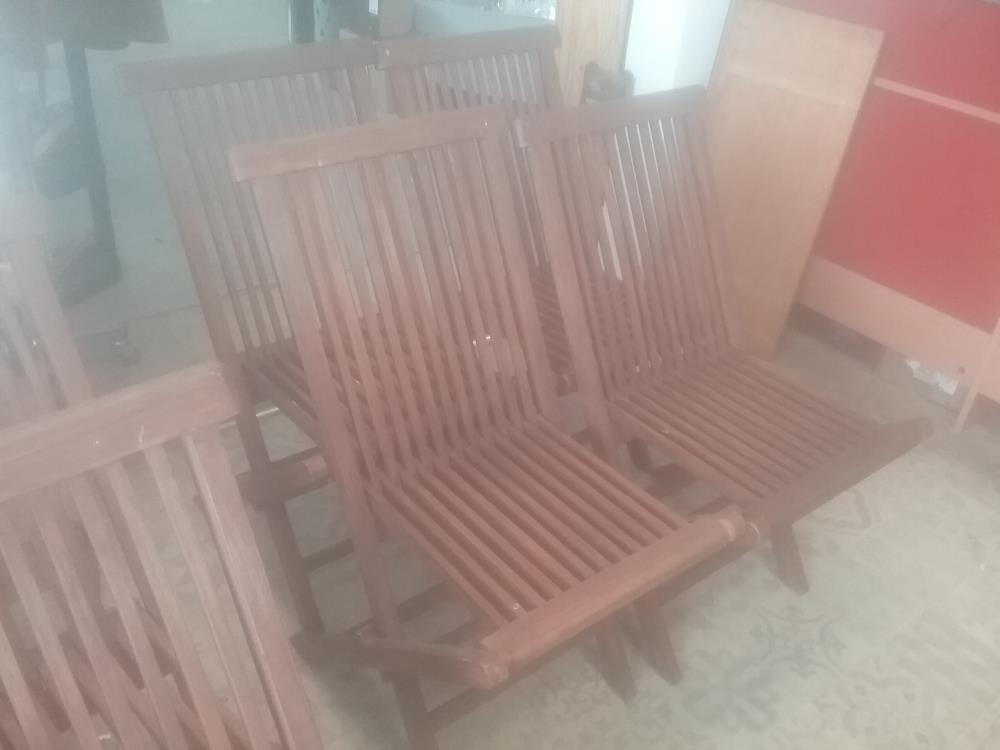 4 CHAISES TECH EXTERIEURES
