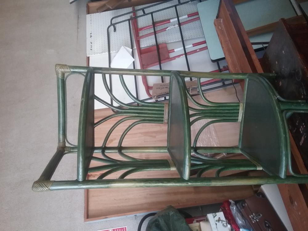 ETAGERE D'ANGLE VERTE