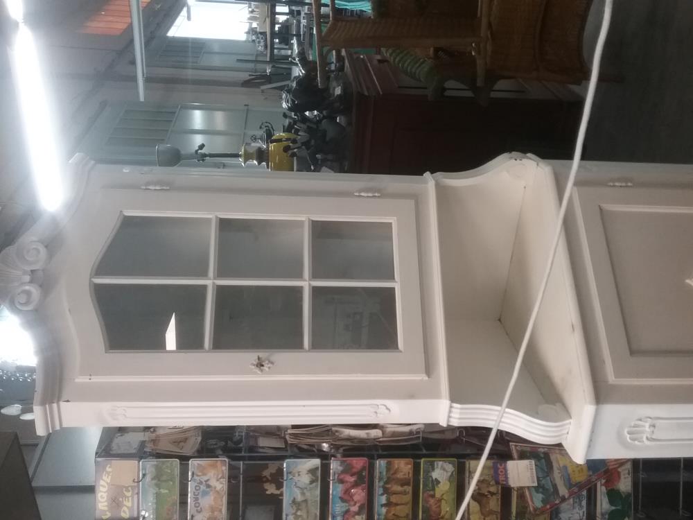MEUBLE D'ANGLE BLANC