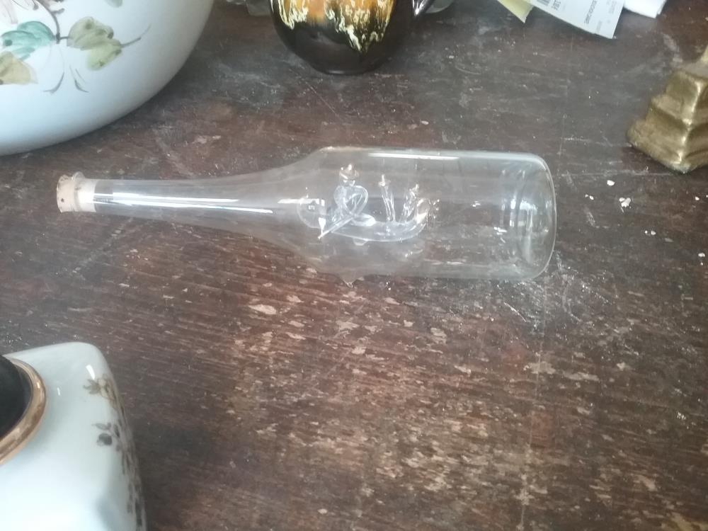 BATEAU BOUTEILLE EN VERRE