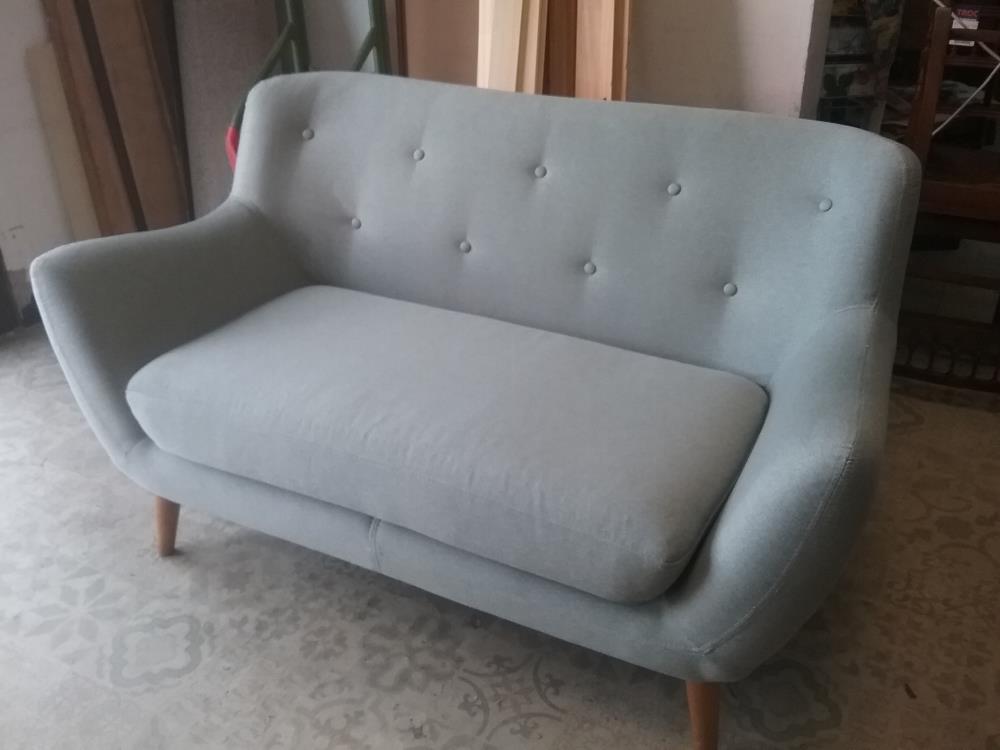 CANAPE GRIS VERT MODERNE