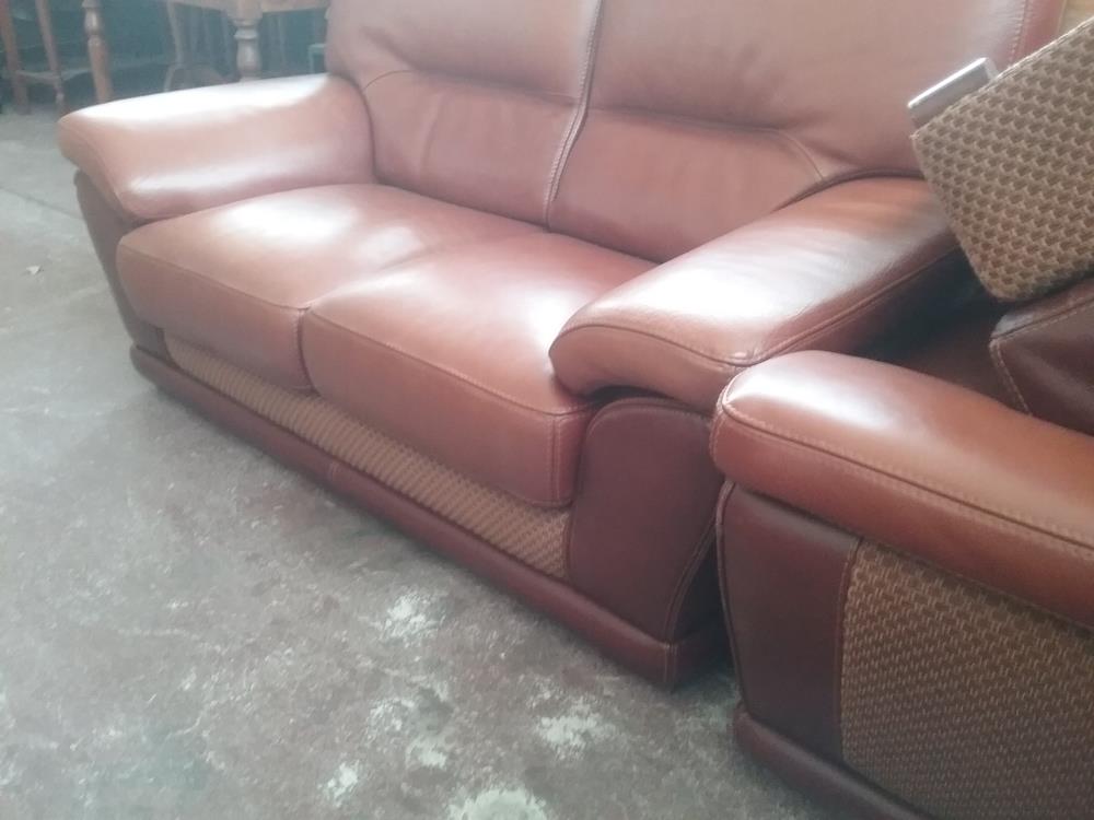 CANAPE CUIR 3 ELEMENTS
