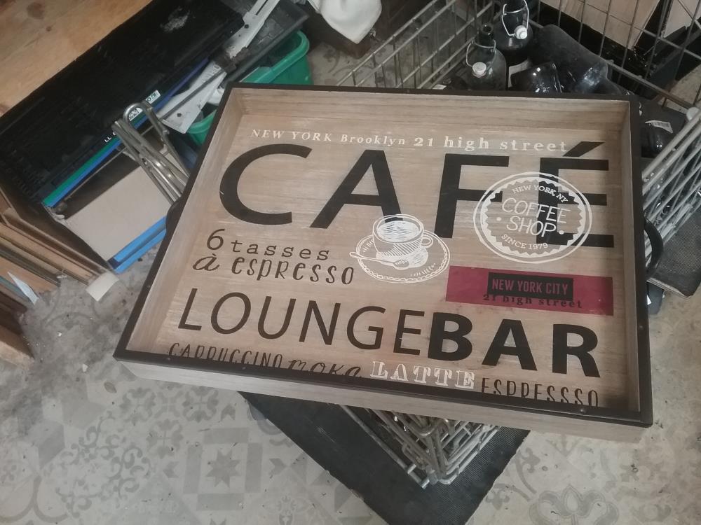 PLATEAU BOIS CAFE