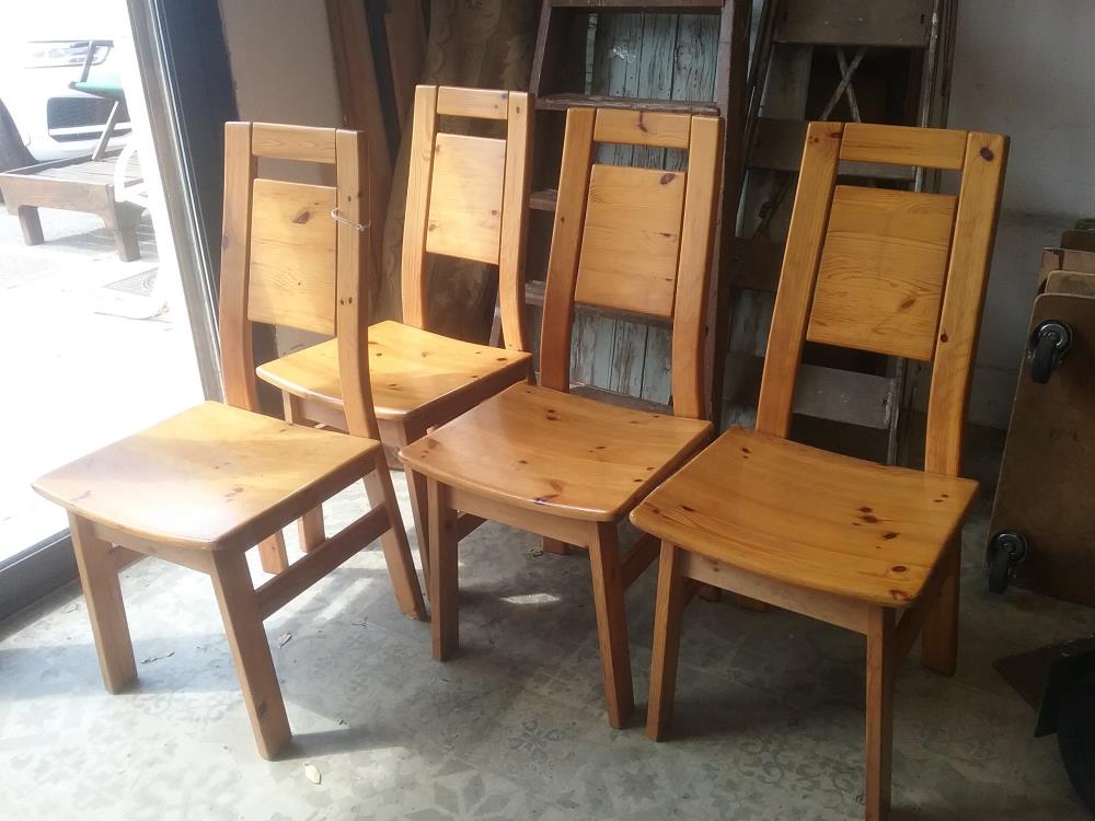4 CHAISES PIN FINLANDE 