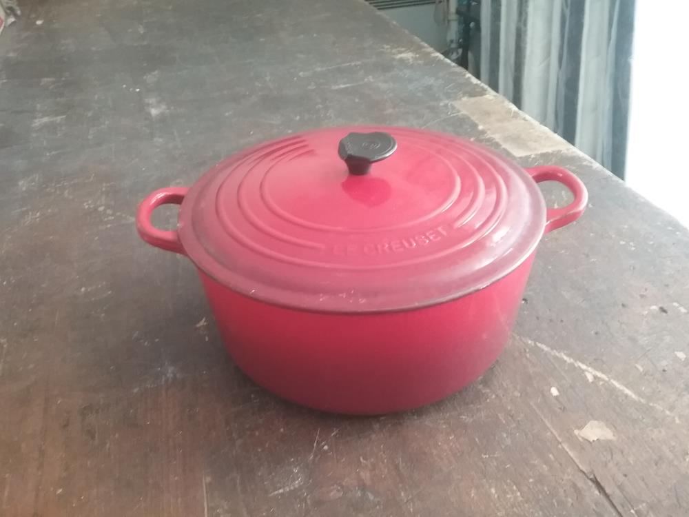 COCOTTE LECREUSET RONDE ROUGE