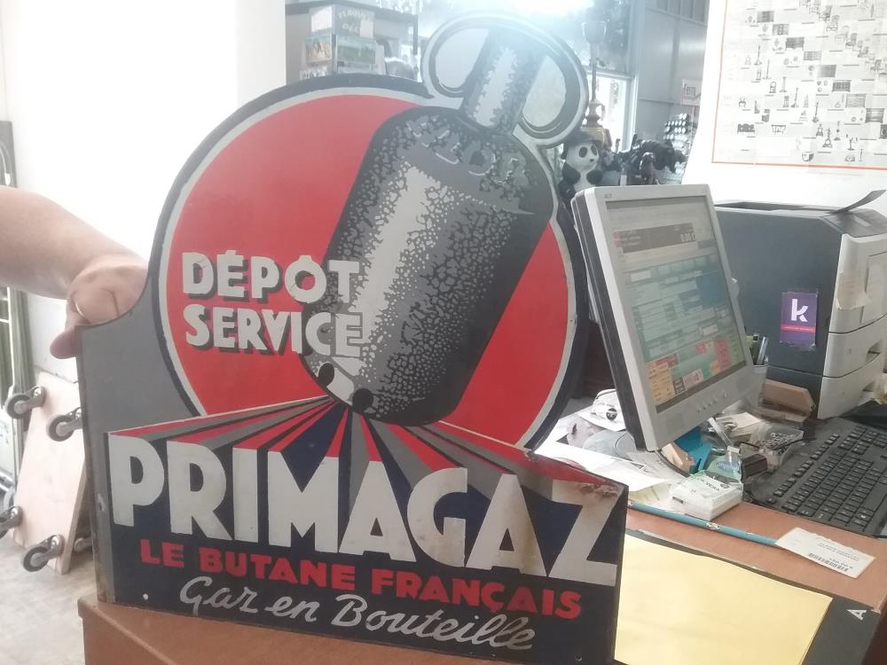 PLAQUE EMAILLEE DOUBLE PRIMAGAZ