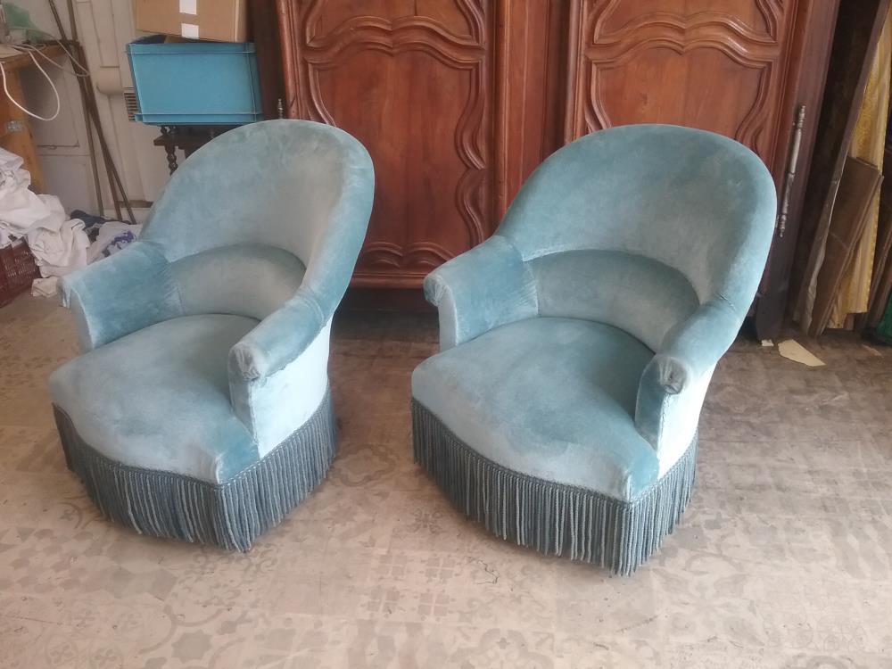 FAUTEUIL CRAPAUD BLEU