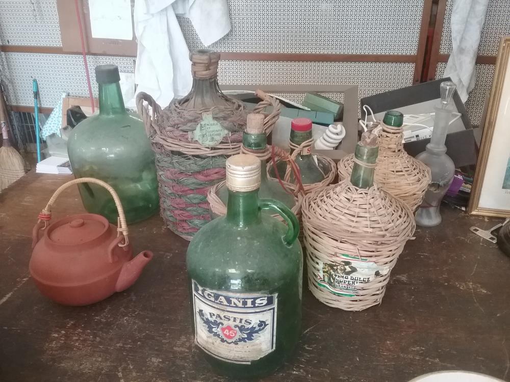 BOMBONNE VERRE VERT PM