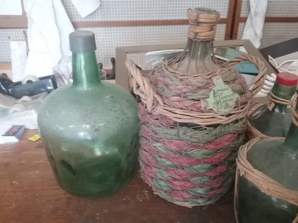 BOMBONNE VERRE VERT MM