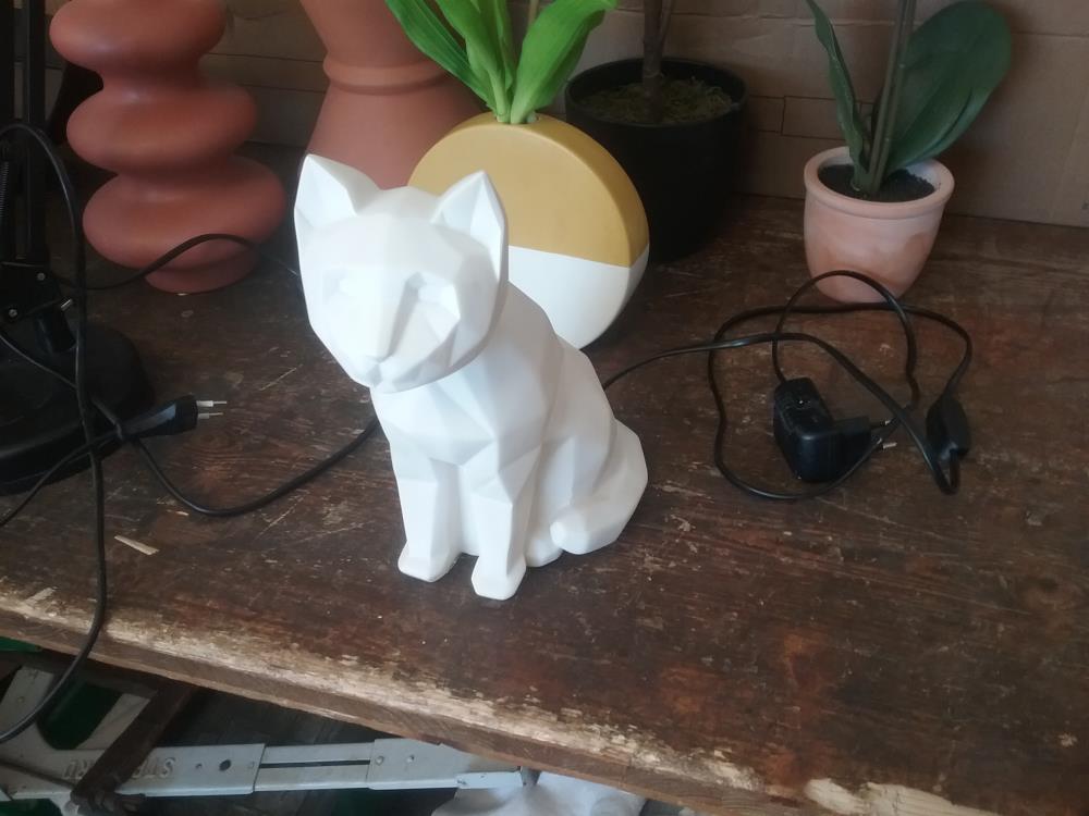 LAMPE ORIGAMI CHAT