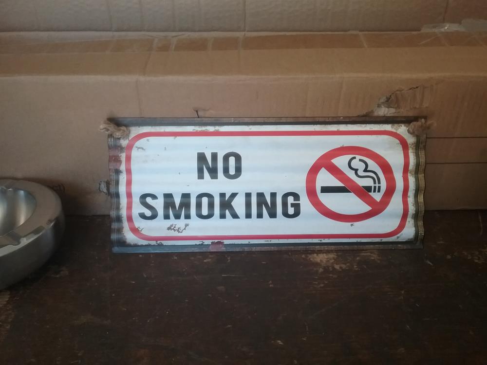 PLAQUE NO SMOKING